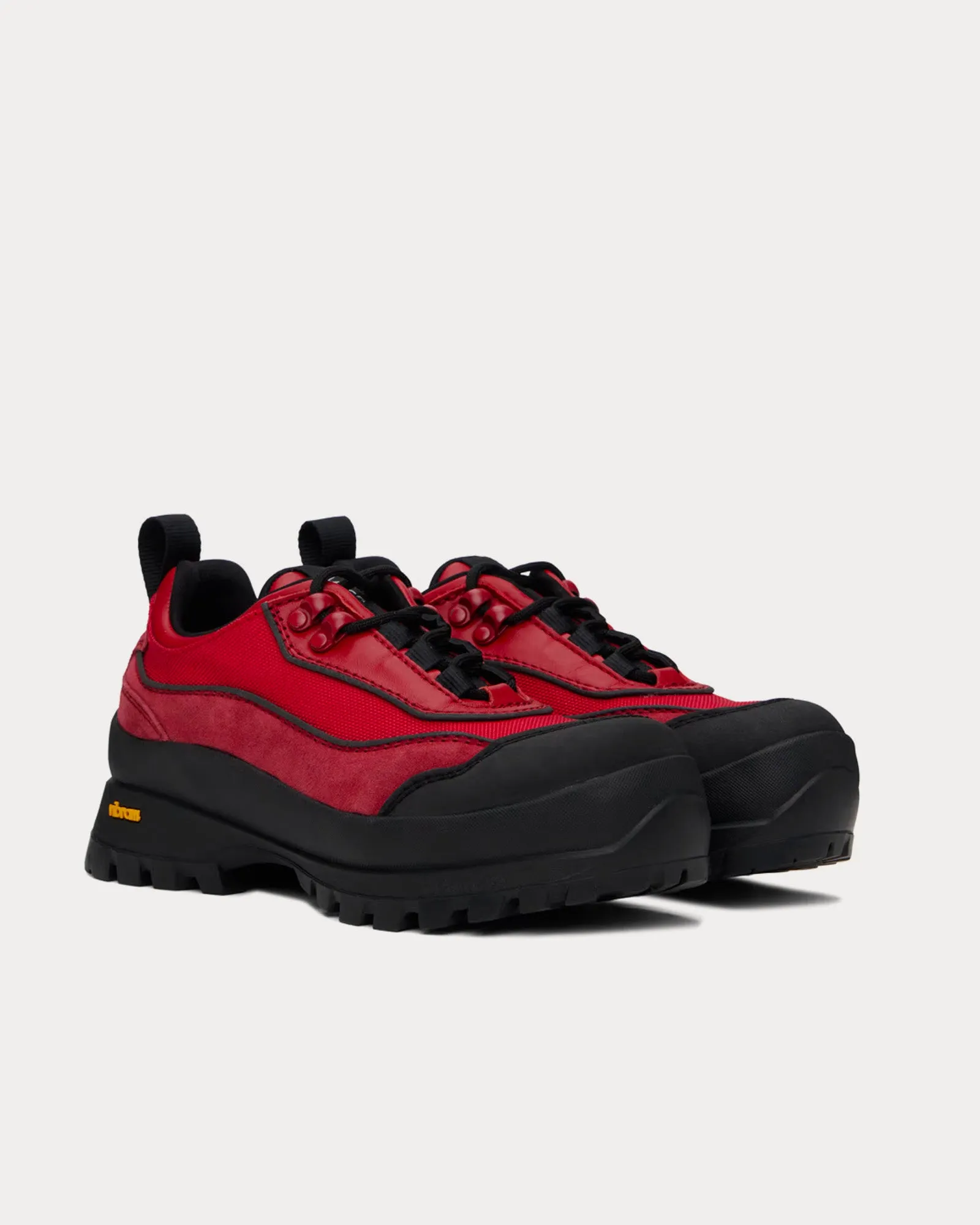 Aaron Trail Red Low Top Sneakers