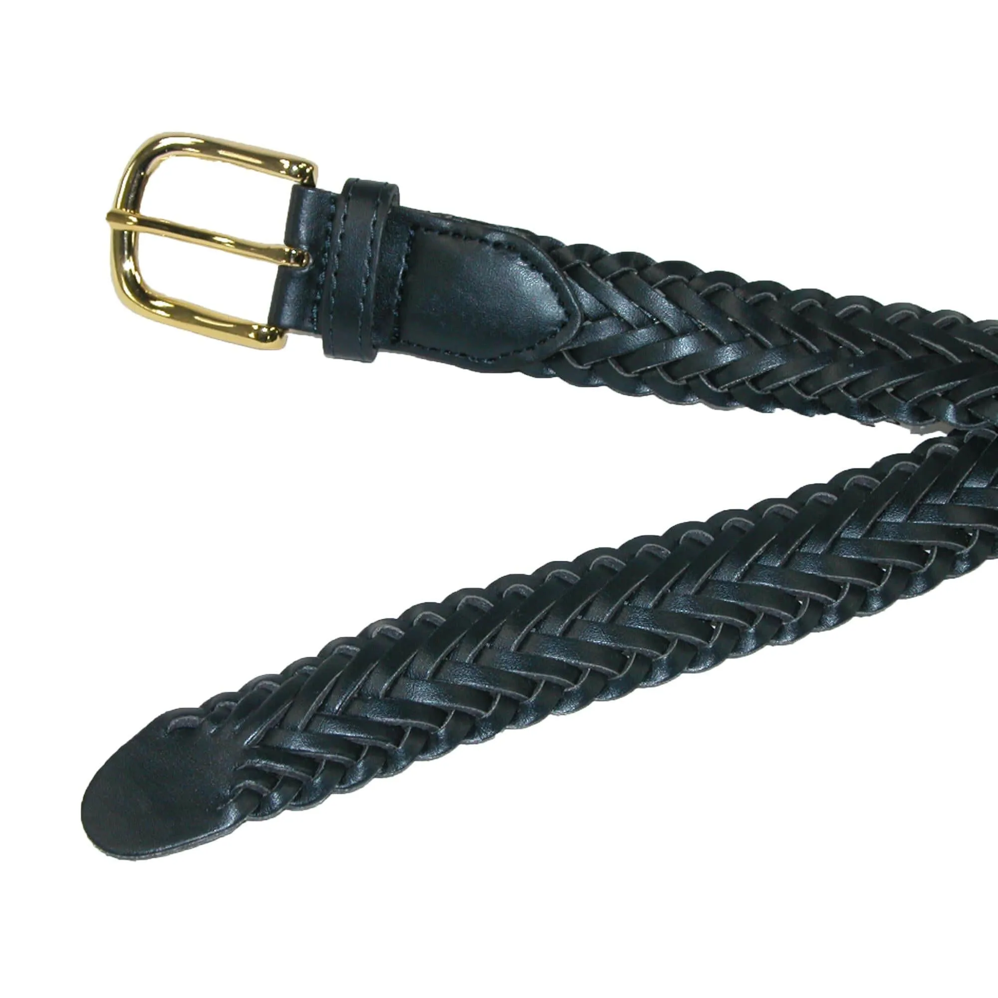 Aquarius Boys' Leather Braided Uniform Dress Belt (Pack of 2)