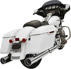 BASSANI XHAUST DNT Straight Can Mufflers for FL - Black DNT Straight Can Slip-On Mufflers