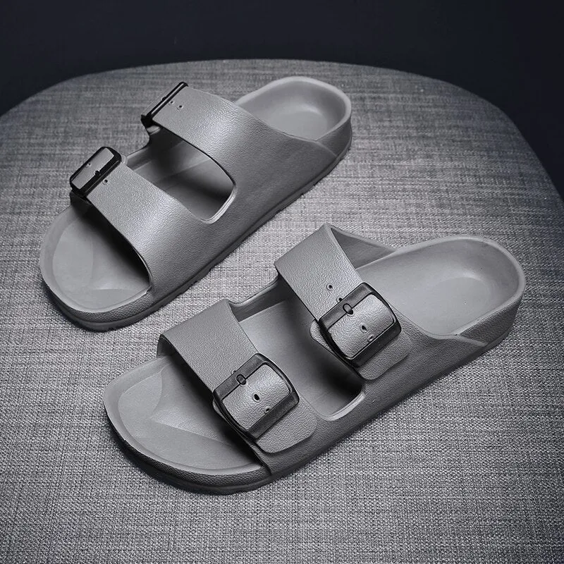 Buckled Slider Sandals