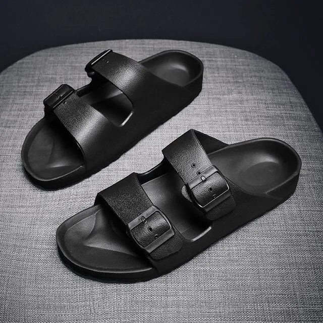 Buckled Slider Sandals