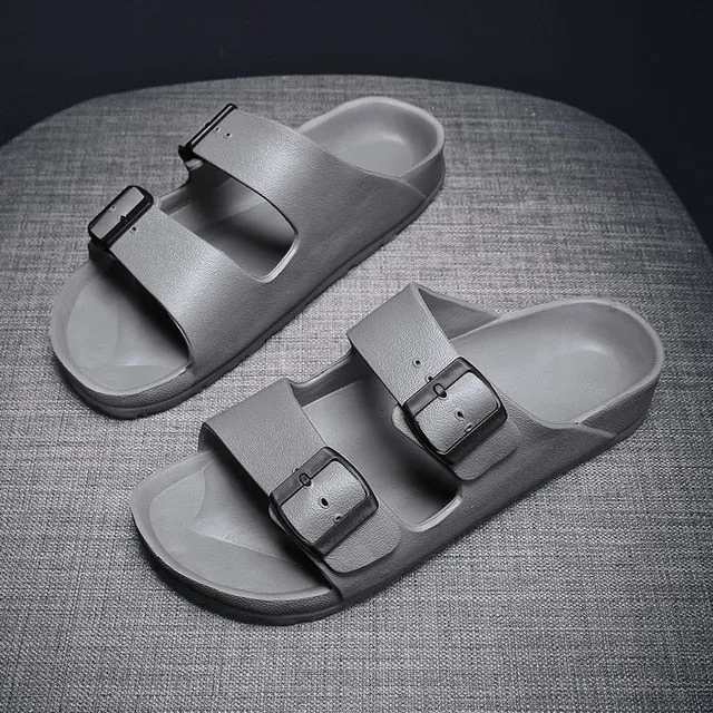 Buckled Slider Sandals