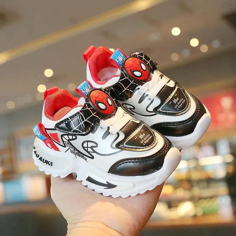 Cartoon Spiderman Children Running Shoes