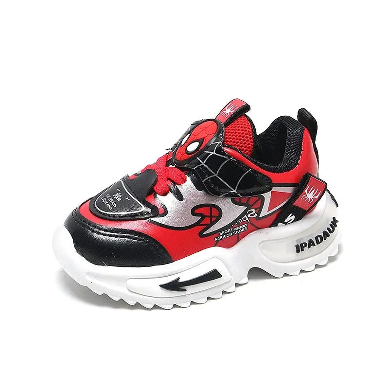 Cartoon Spiderman Children Running Shoes