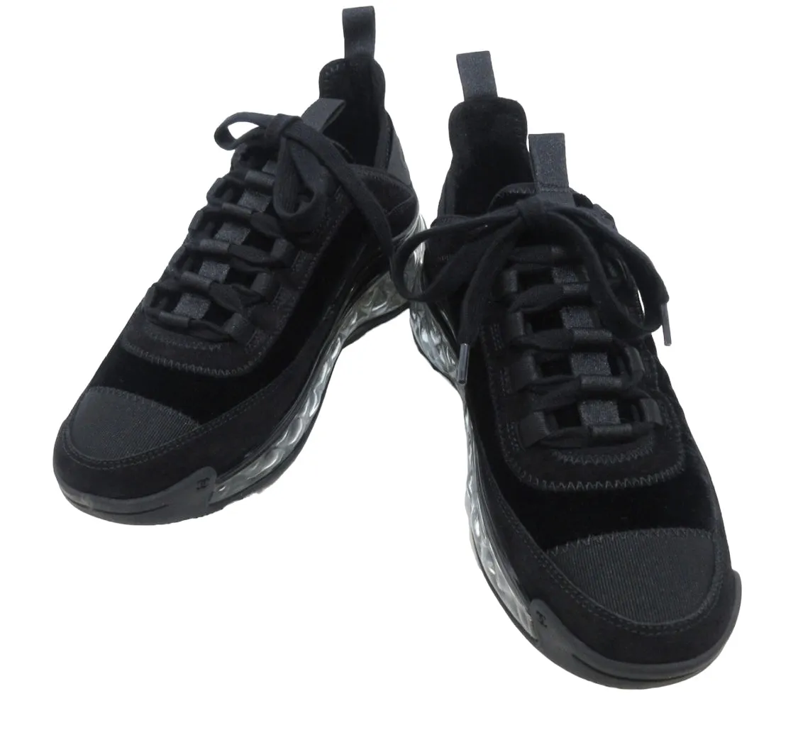 Chanel black Trail Sneakers, 38