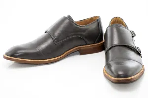 Charcoal Double Monk Strap Dress Shoe
