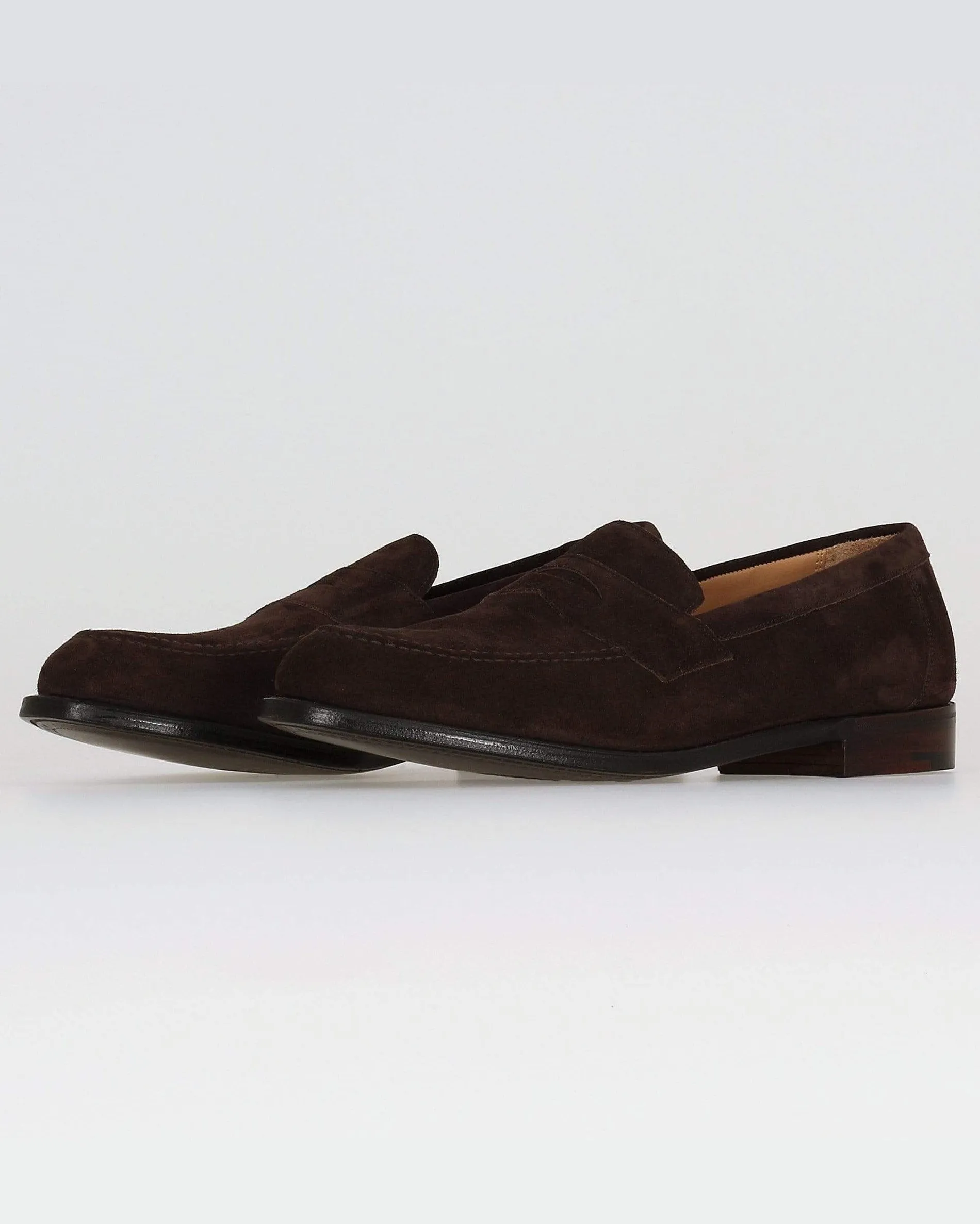 Cheaney Hadley Penny Loafer - Brown Soft Suede