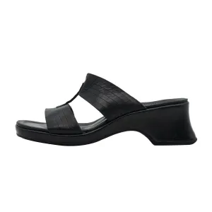 Clarks Slip On Sandals Sliders Leather Black Colour For Women