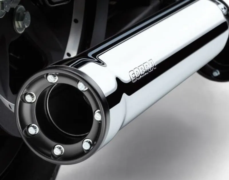 Cobra 6053 3" Slip-On RPT Exhaust Mufflers Harley Heritage Softail Classic FLSTC - Chrome