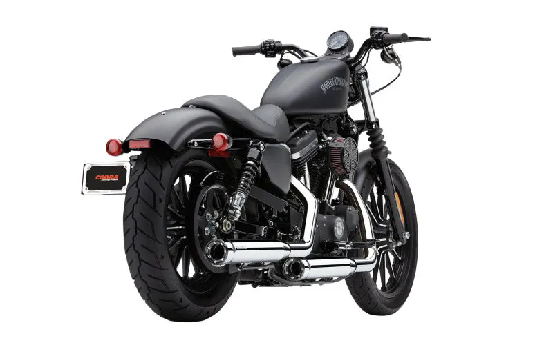 Cobra 6053 3" Slip-On RPT Exhaust Mufflers Harley Heritage Softail Classic FLSTC - Chrome