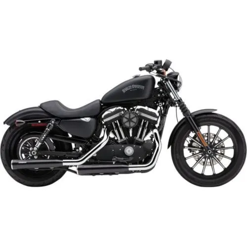 Cobra 6053B 3" Slip-On RPT Exhaust Mufflers Harley Heritage Softail Classic FLSTC - Black