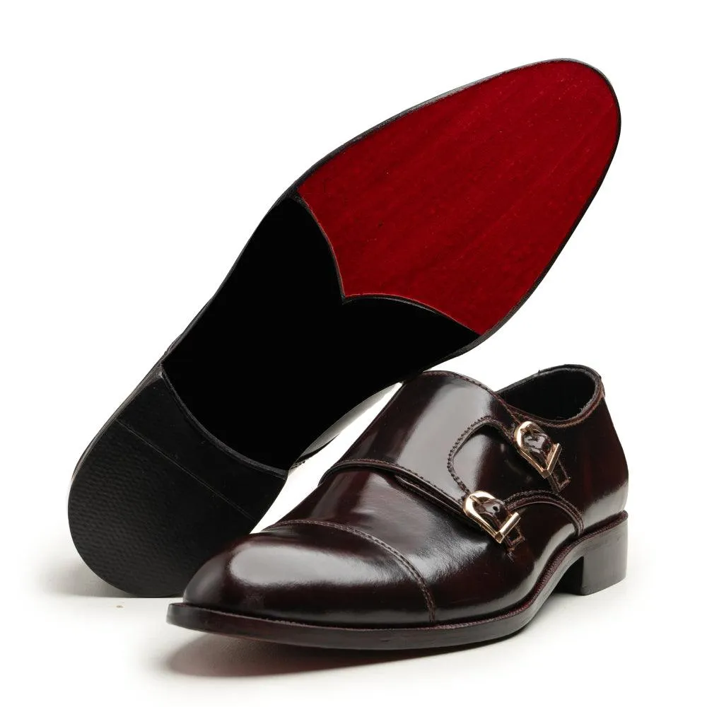 Double Monk Straps - 0125-RB Brown