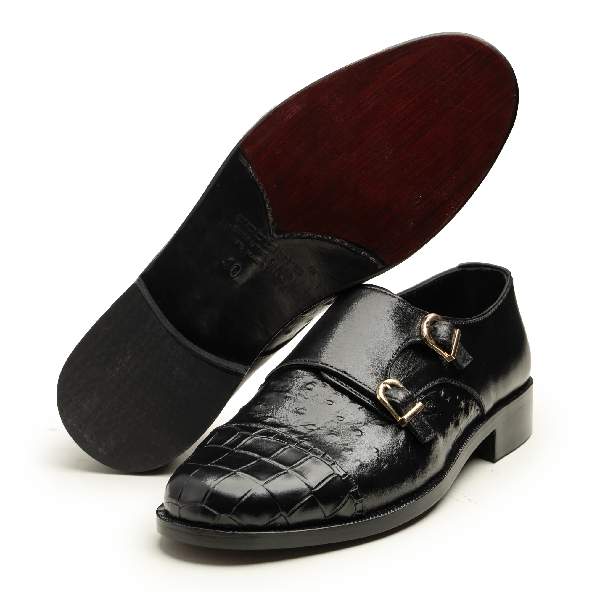 Double Monk Straps - 063 CRL BLK