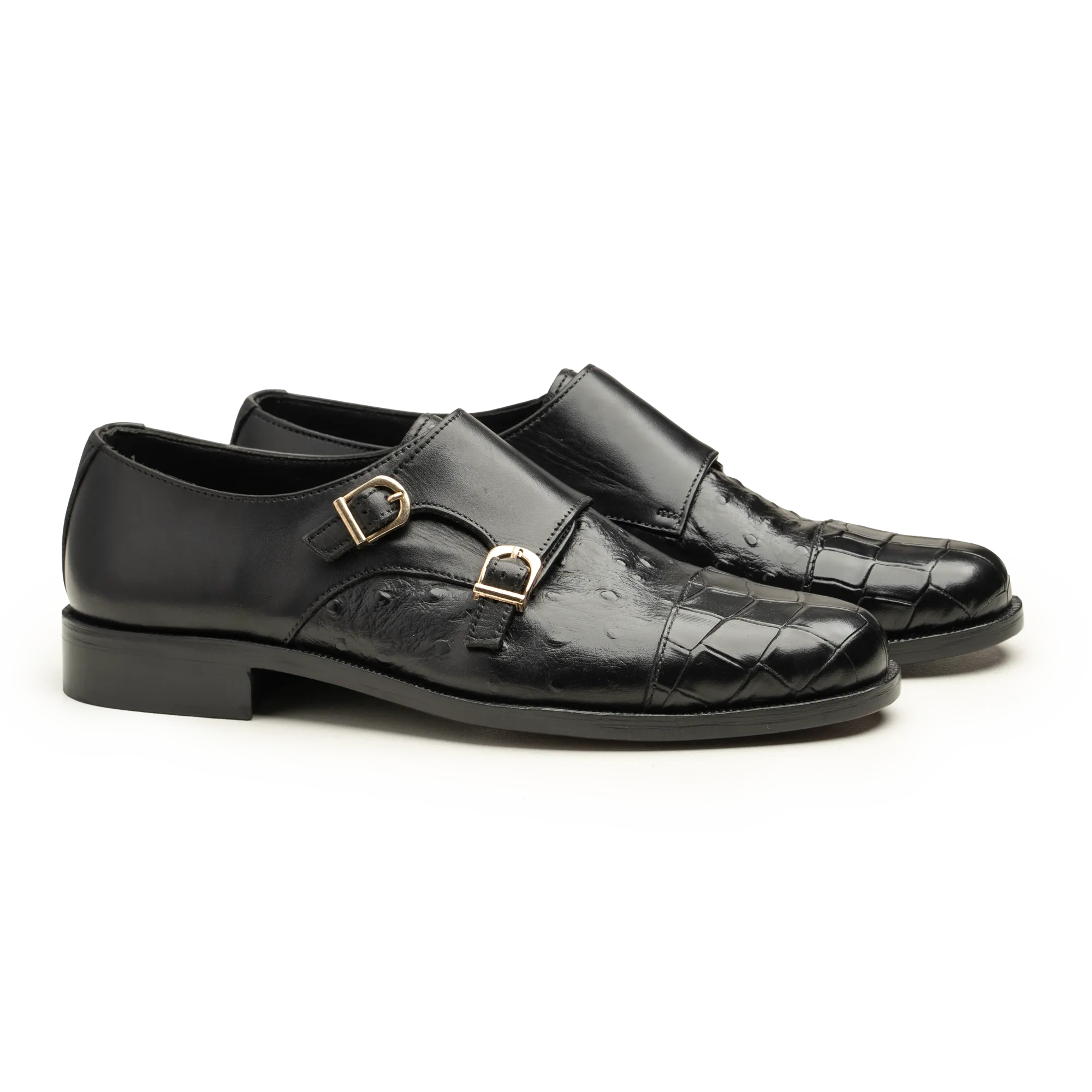 Double Monk Straps - 063 CRL BLK