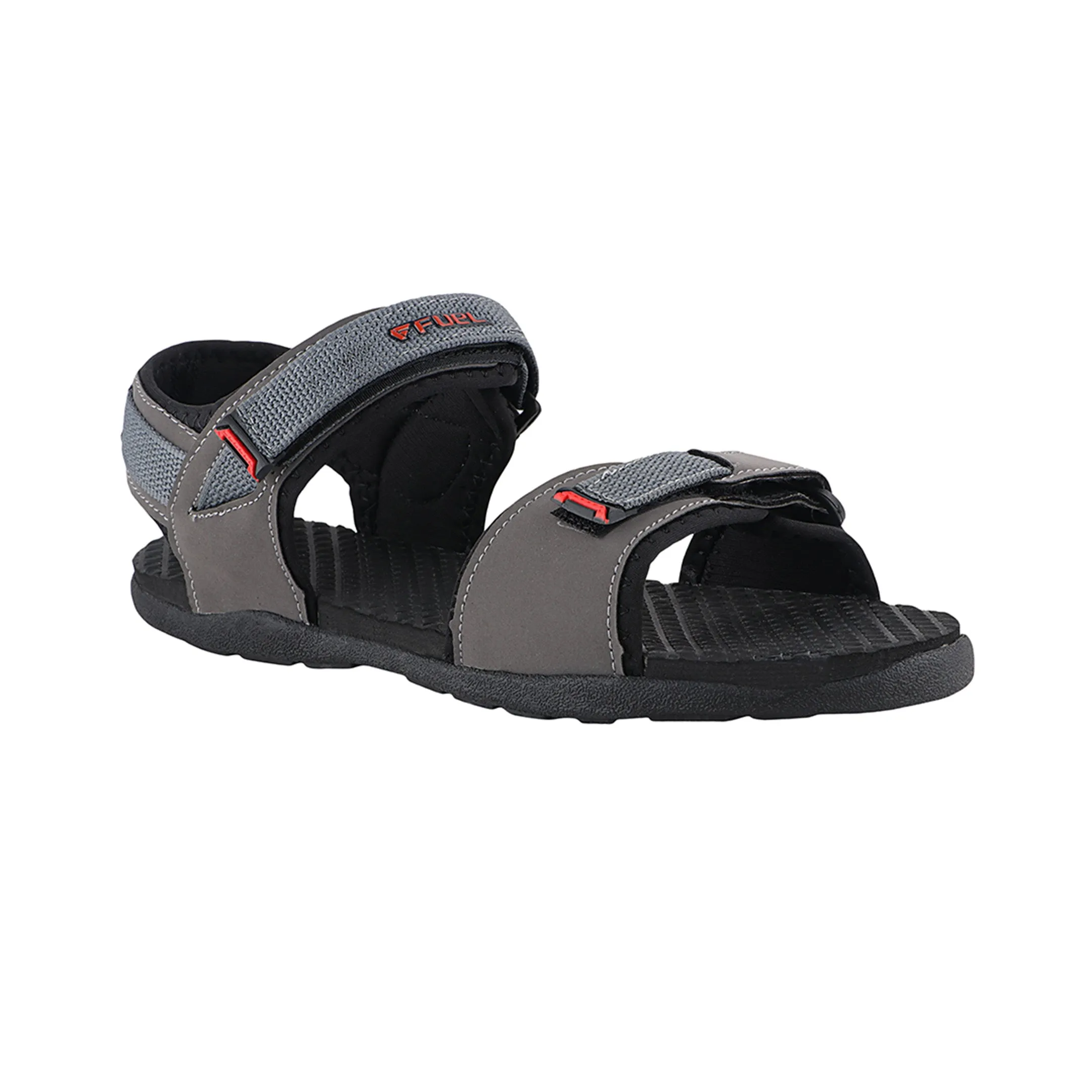 Fuel Roadster-01 Sandals For Men's (Black-Red)