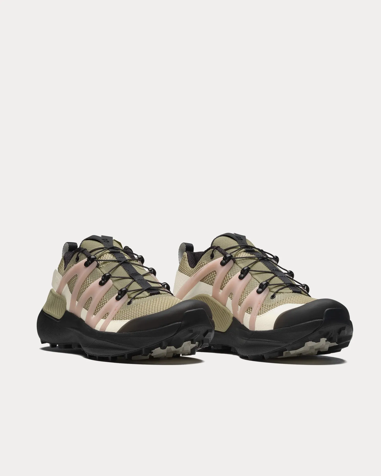 Genesis Advanced Pale Olive Green / Black / Impatiens Pink Low Top Sneakers