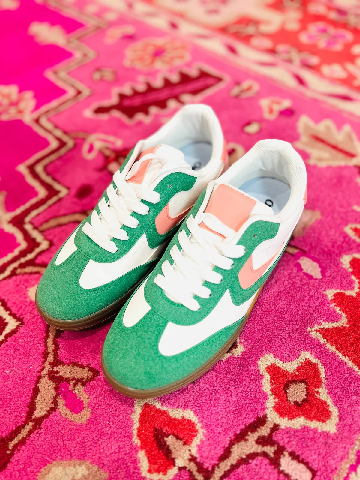 gianna sneaker - emerald combo