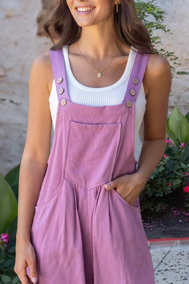Grace & Lace Italian Summer Romper (Dusty Lilac)