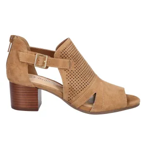 Illiana Perforated Block Heeled Sandals