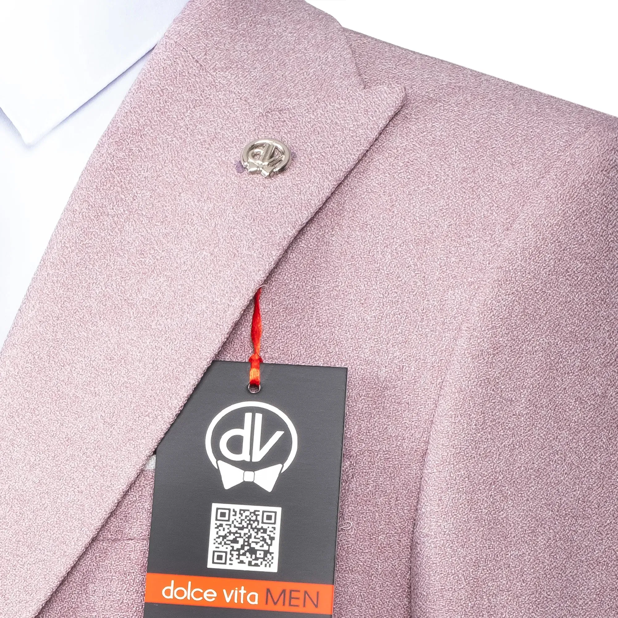 Isaac | Dusty Rose  3-Piece Tailored-Fit Suit