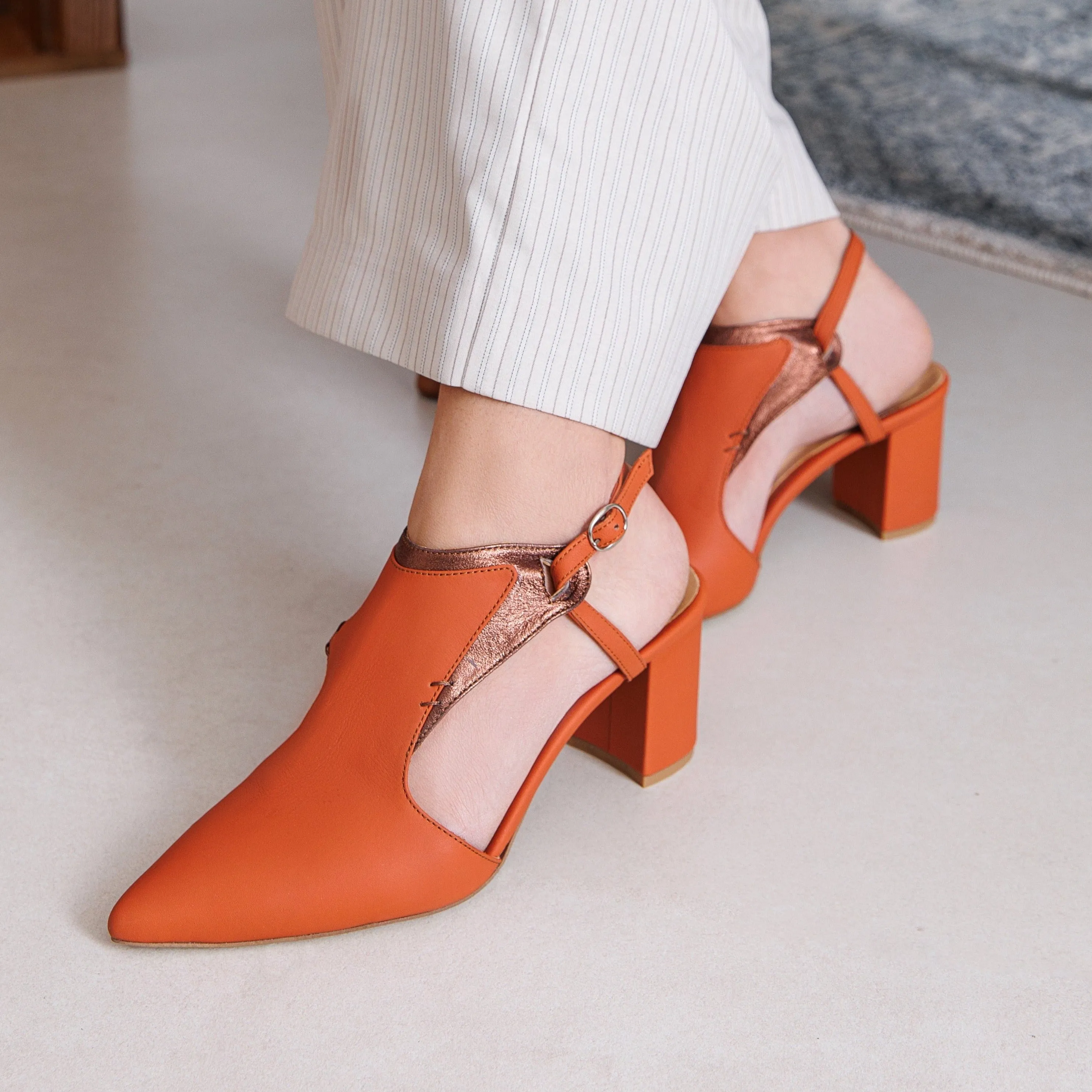 Kadi Terracotta heel