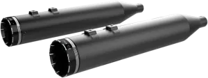 KHROME WERKS Mufflers - Black with Tracer Tip HP-Plus 4.5" Slip-On Mufflers