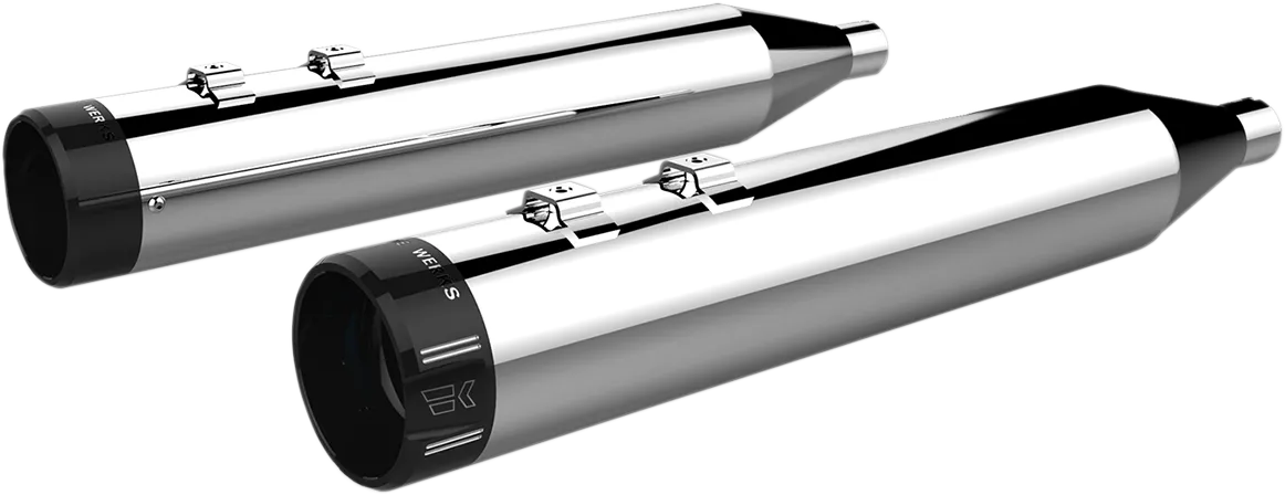 KHROME WERKS Mufflers - Chrome with Klassic Tip HP-Plus 4.5" Slip-On Mufflers