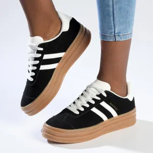Madison Ariella Platform Fashion Sneaker - Black