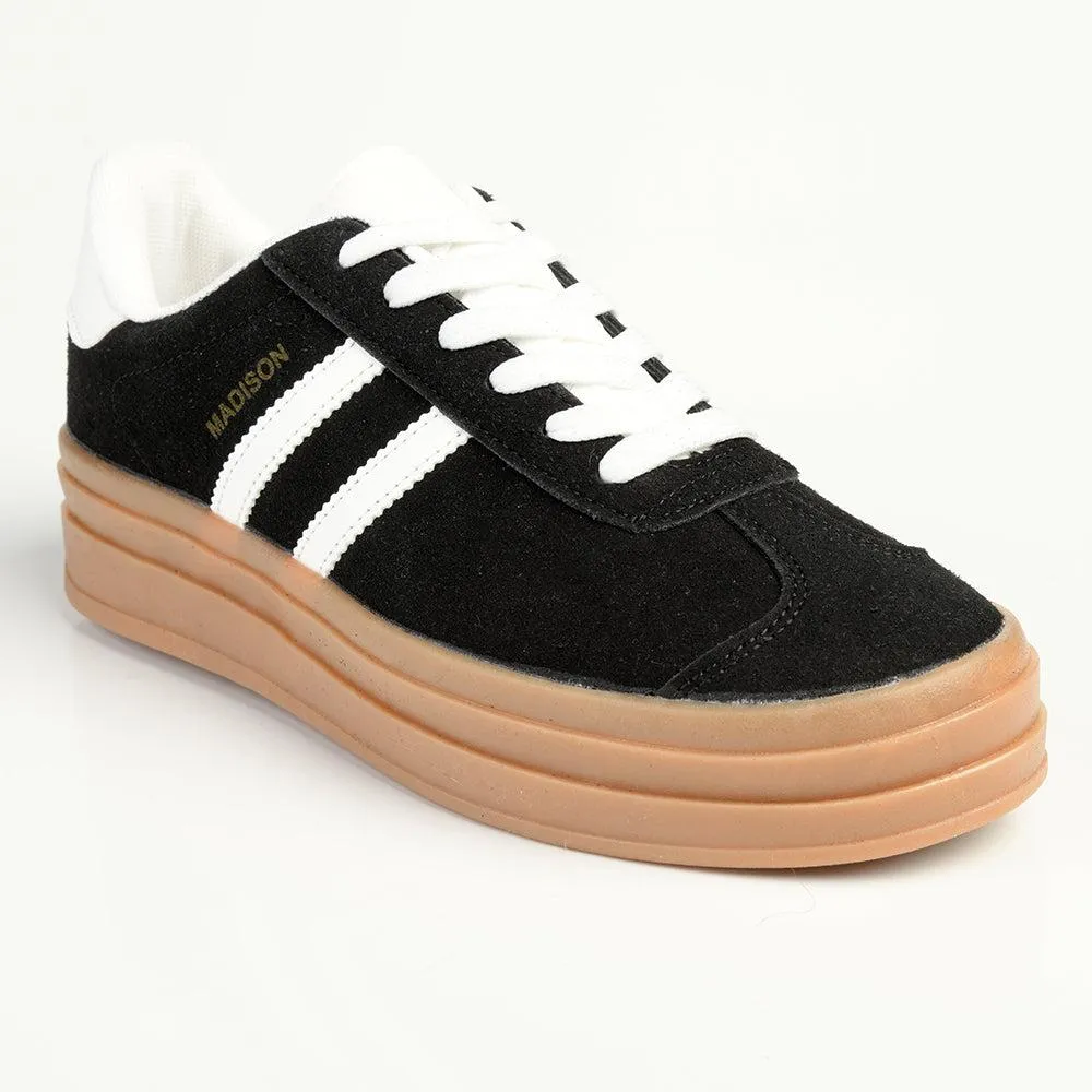 Madison Ariella Platform Fashion Sneaker - Black