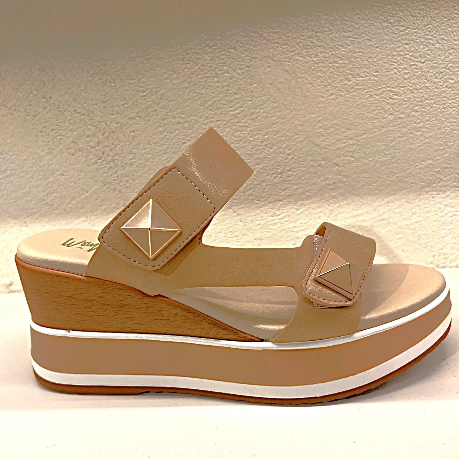 MB 25342 Beige Colour Wedge Sandal