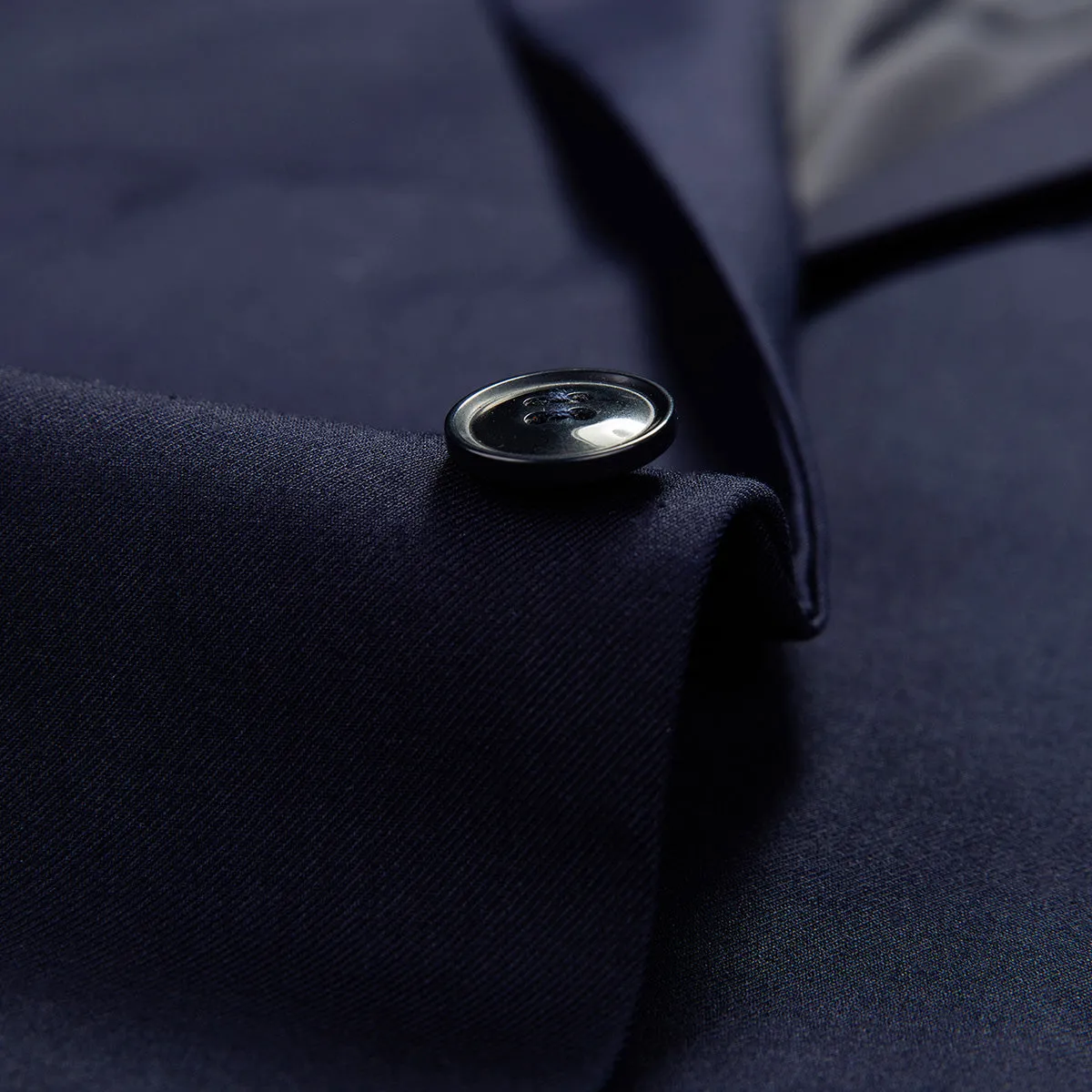 Men's 2-Piece Classic Two Button Casual Navy Suit