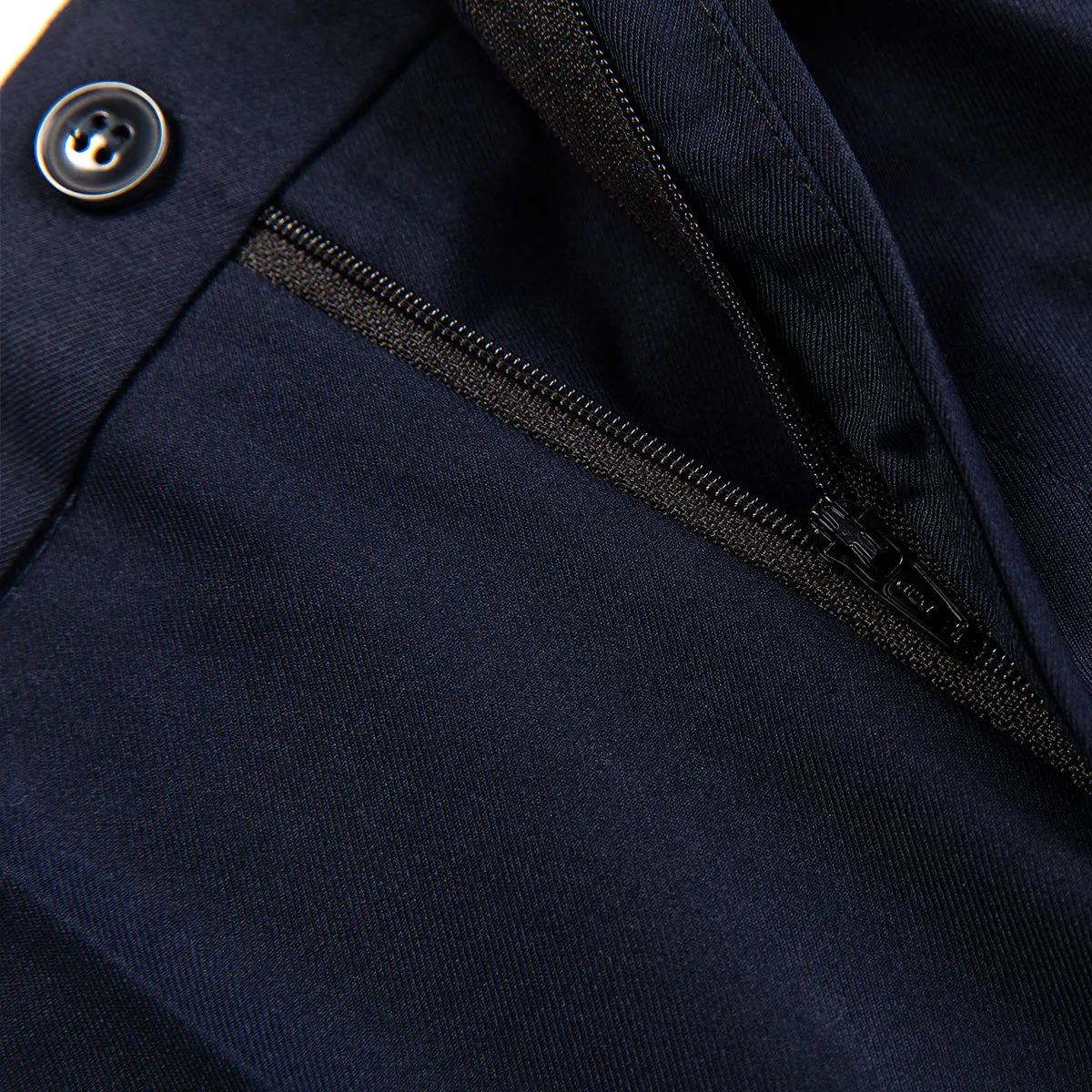 Men's 2-Piece Classic Two Button Casual Navy Suit