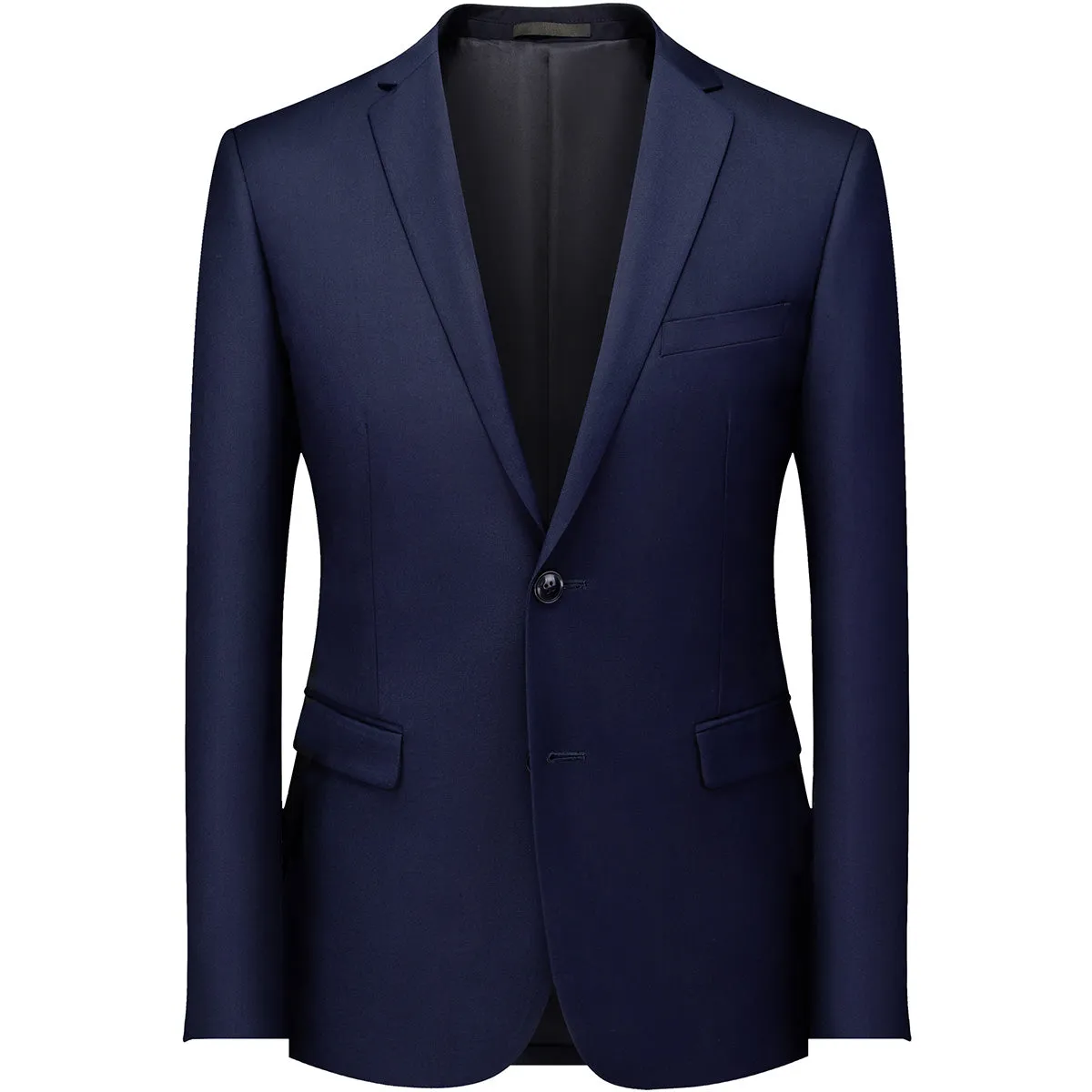 Men's 2-Piece Classic Two Button Casual Navy Suit