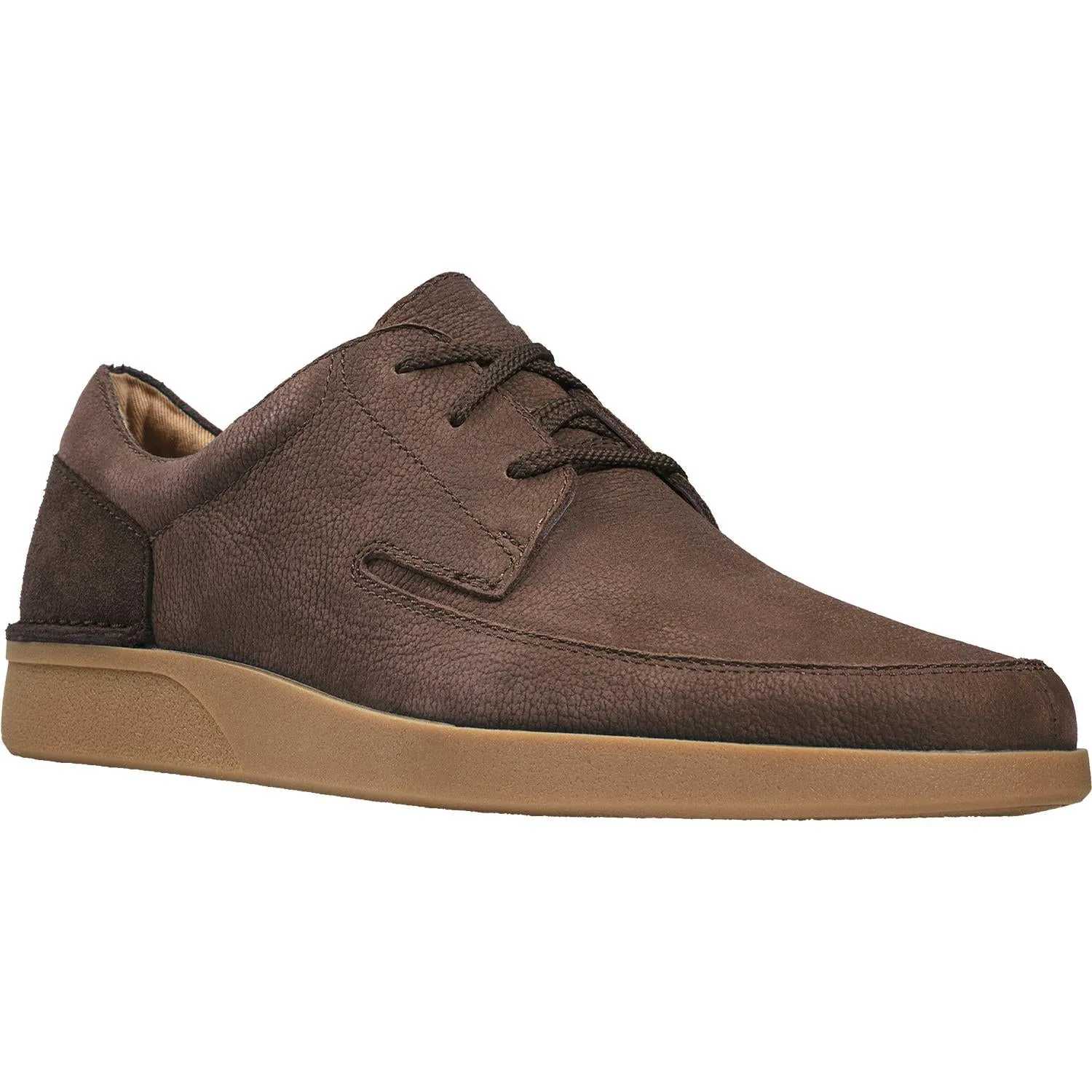 Men's Clarks Oakland Craft Dark Brown Nubuck