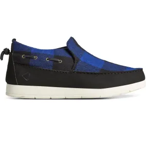 Men's Moc-Sider Buffalo Check Shoes Blue