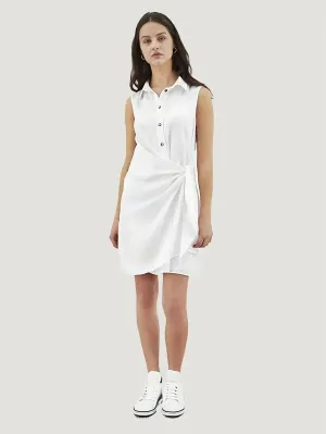 Morgan Dress | High-Quality Fabric Blend | Casual Elegance with Adjustable Tie Detail | One Posh Closet
