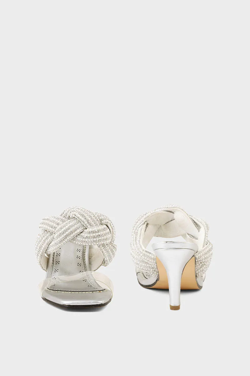 Party Wear Slip On I29238-Silver