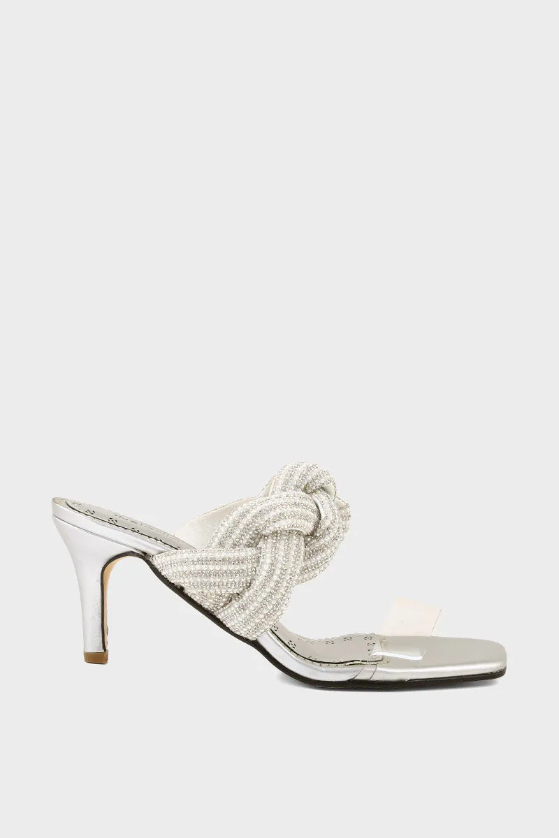 Party Wear Slip On I29238-Silver
