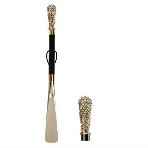 Pierced Crystal Ribbon Shoehorn