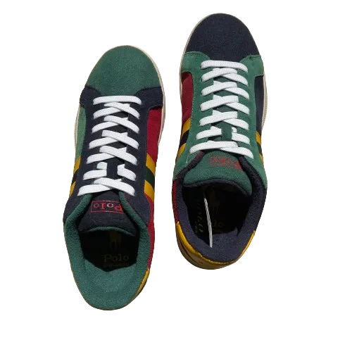 Polo Ralph Lauren - Heritage Court II - High Top Lace Sneakers - Colorblock (Navy)