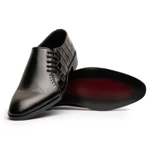 Side Lace up Black