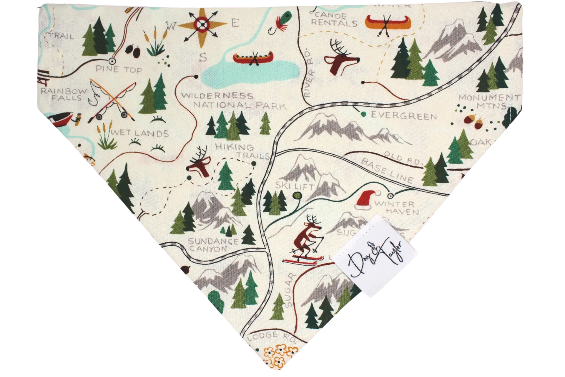 Ski Trip Dog Bandana