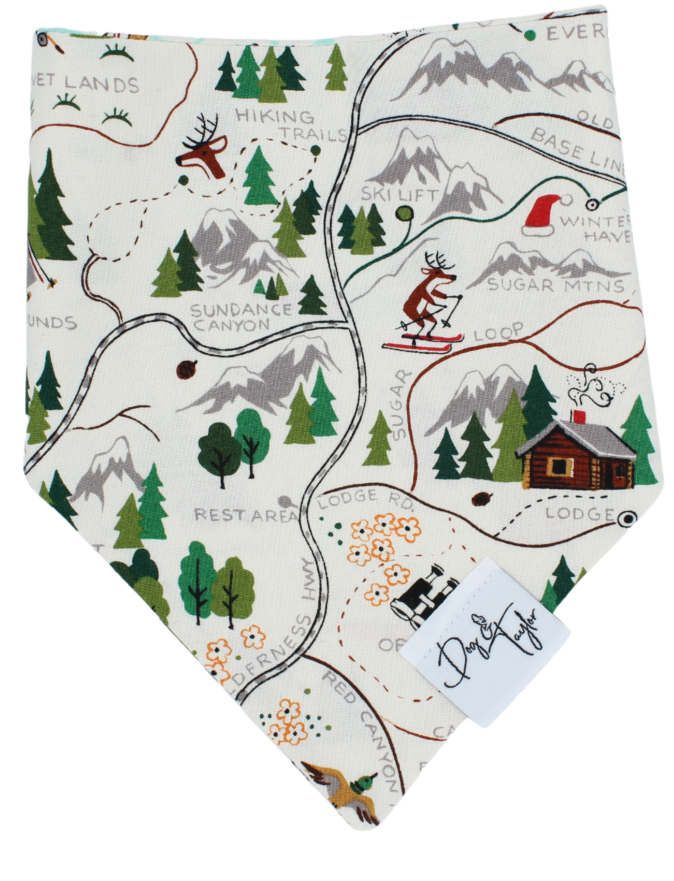 Ski Trip Dog Bandana