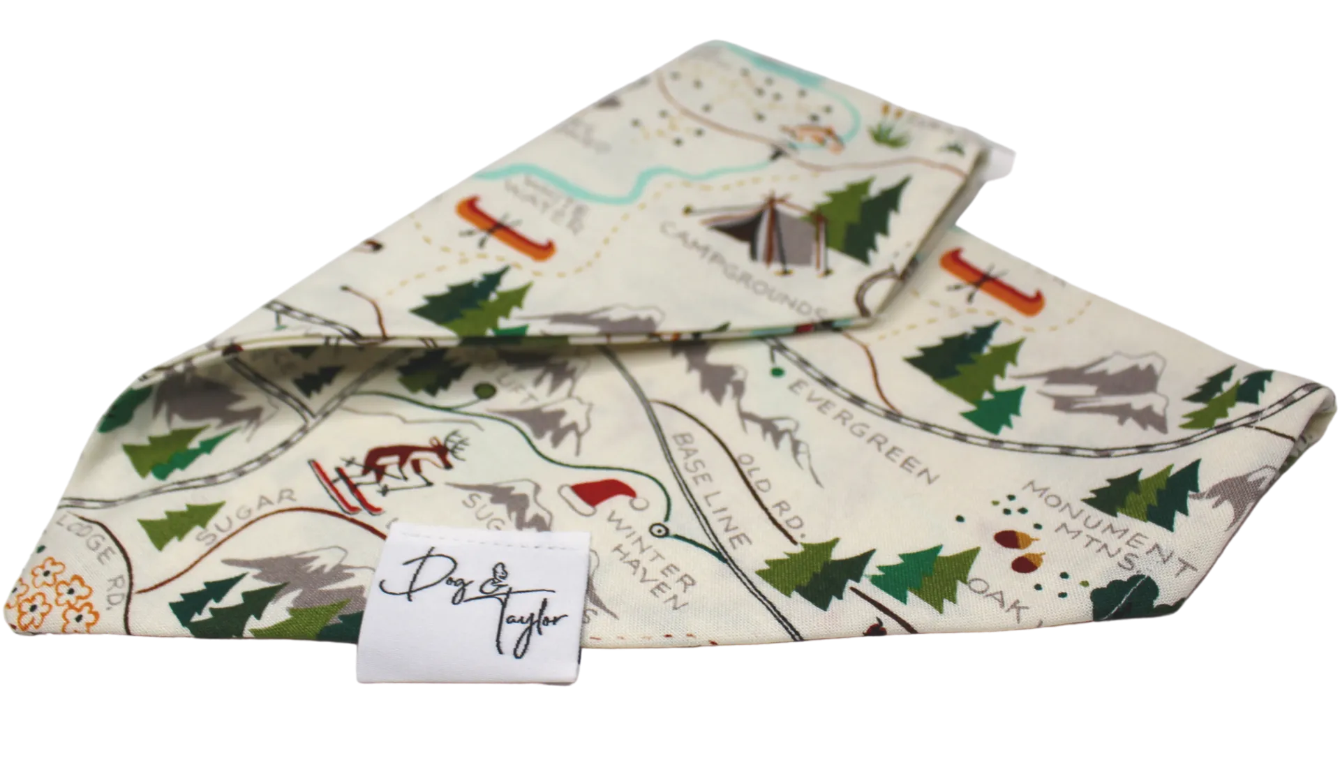 Ski Trip Dog Bandana