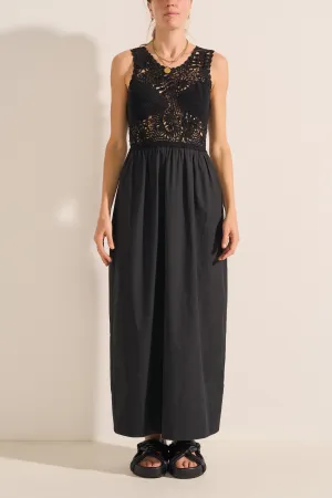 Socrates Hand Crochet Black Dress