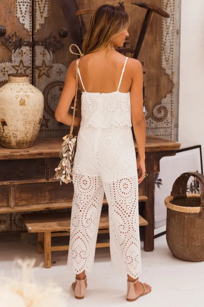 Solo Sunrise Jumpsuit White