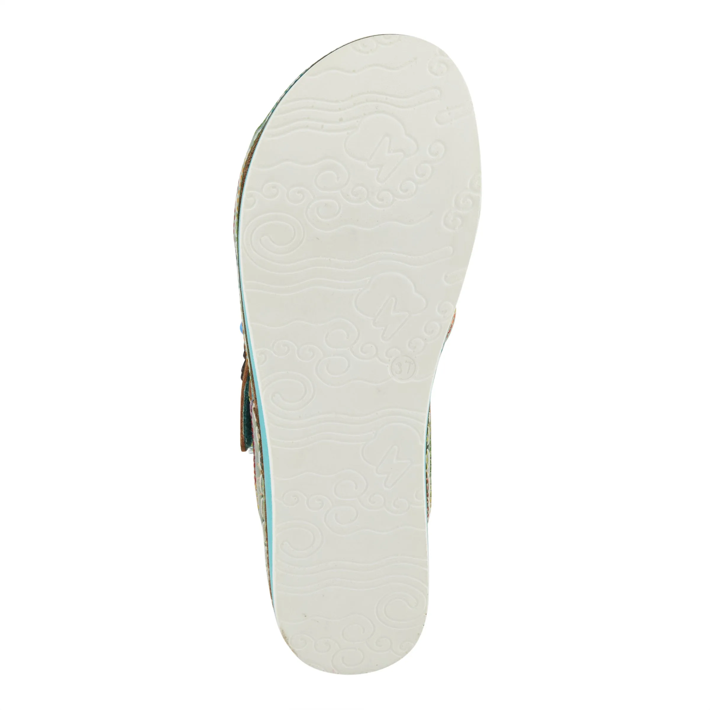 Spring Step Shoes L'Artiste Pillow Soft Sandals Women's Hand Painted Leather