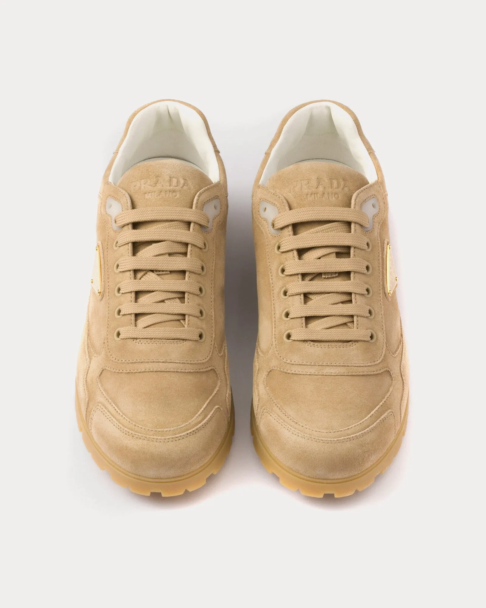 Trail Faded Suede Ecru Low Top Sneakers