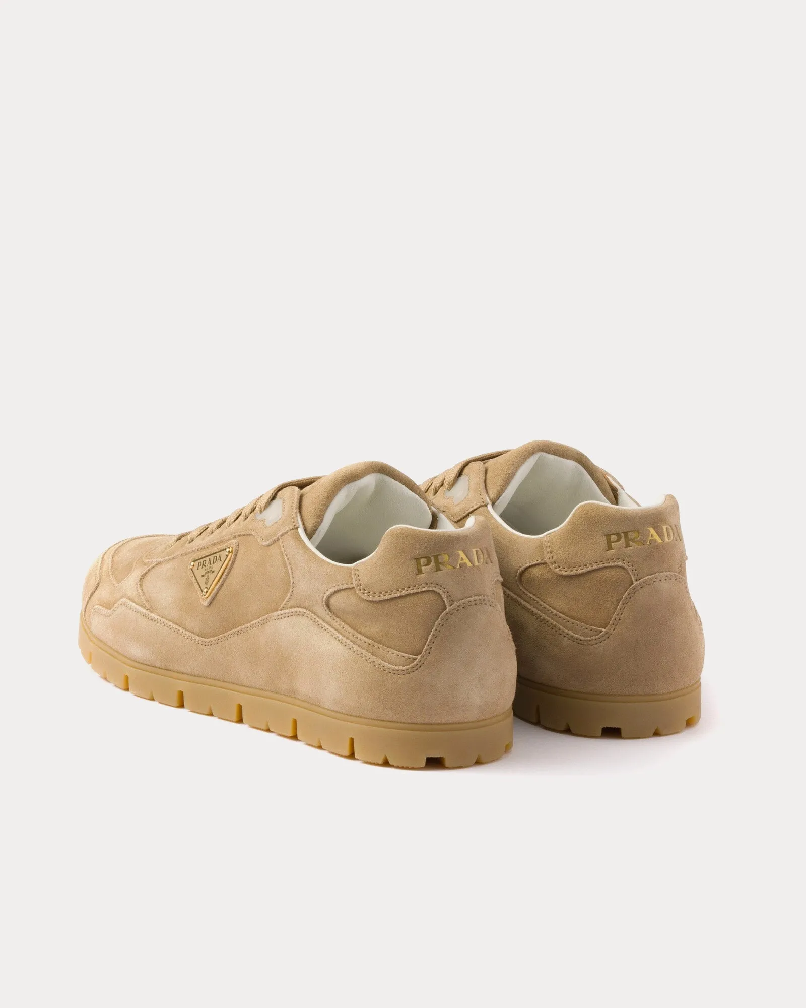 Trail Faded Suede Ecru Low Top Sneakers