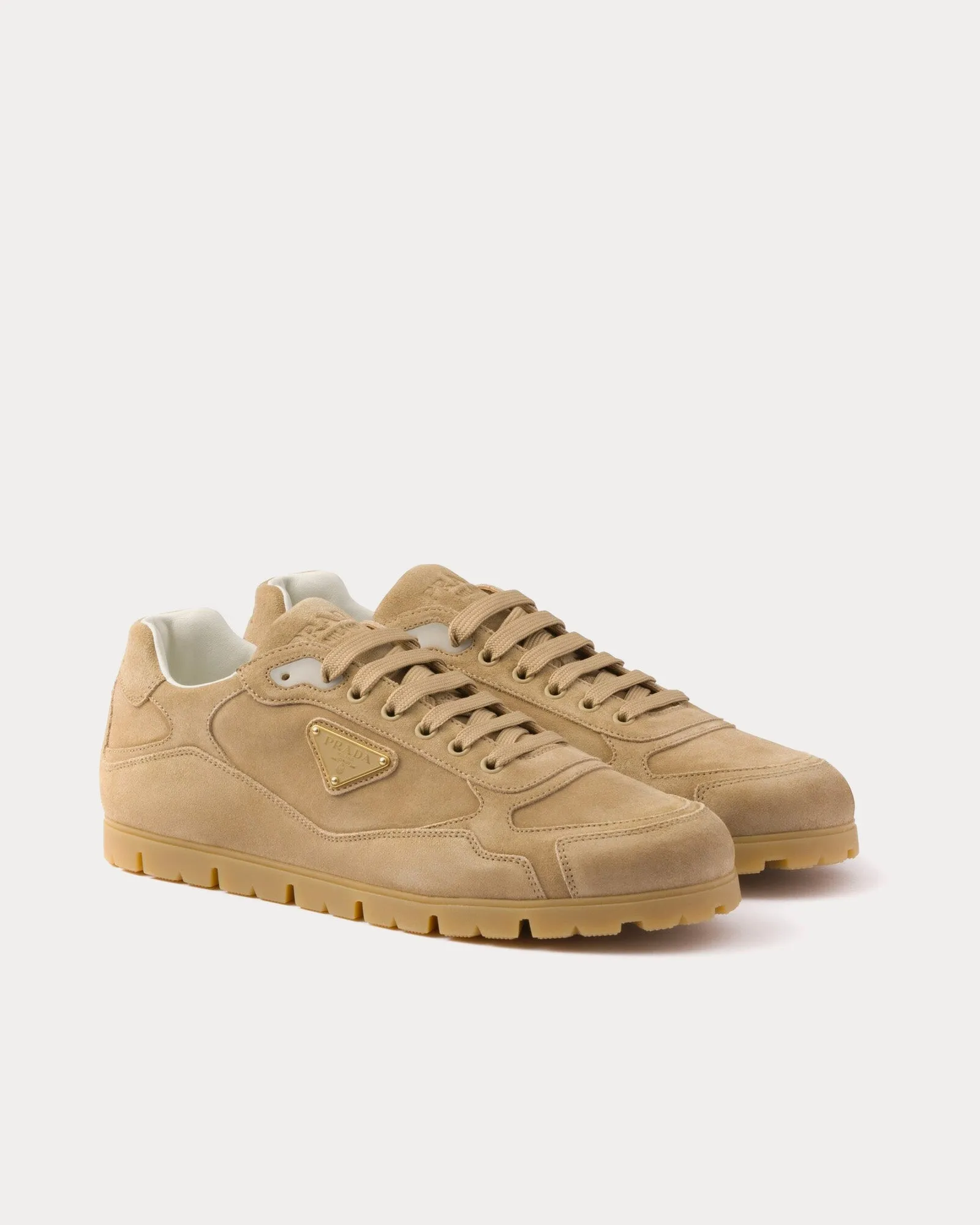 Trail Faded Suede Ecru Low Top Sneakers